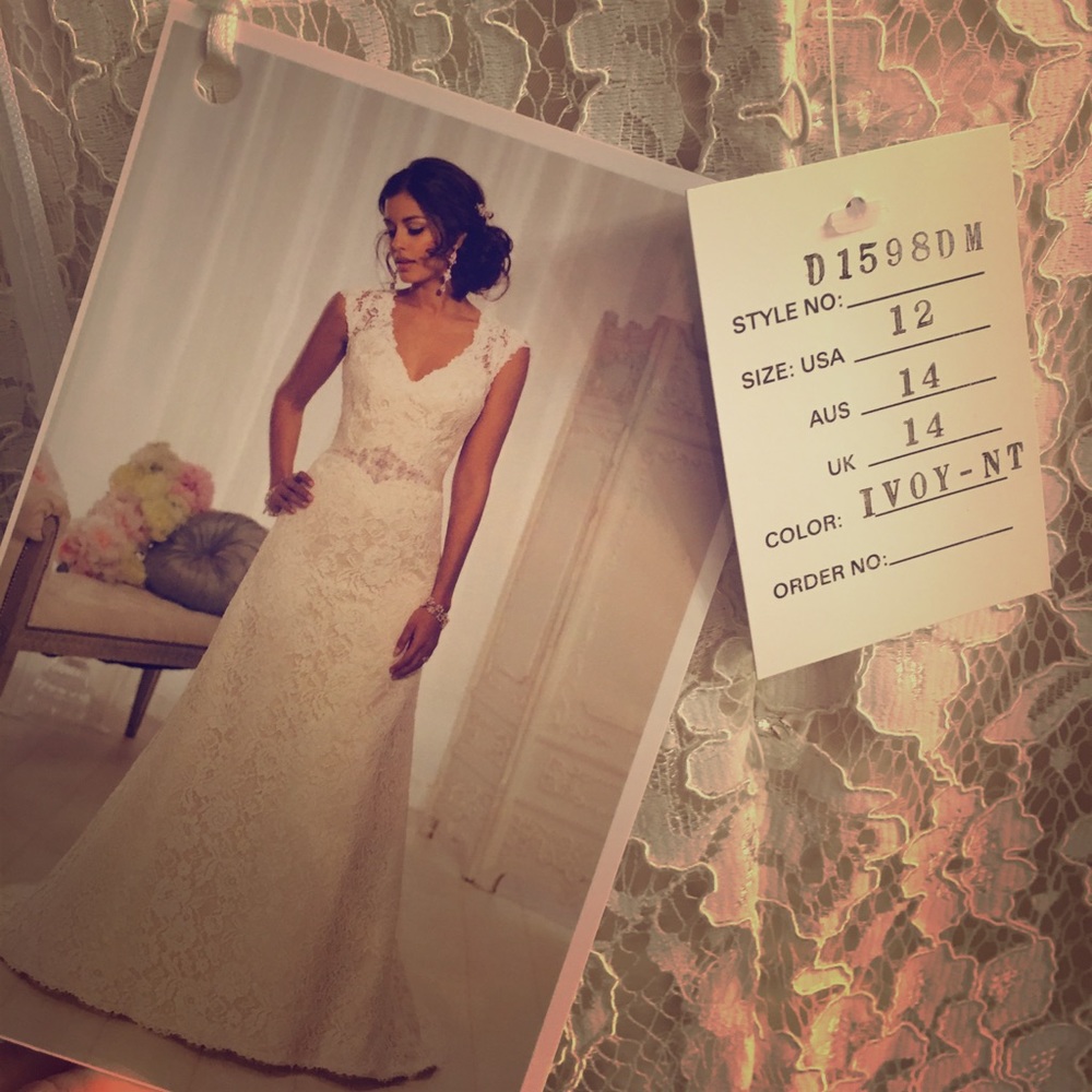 Lace wedding gown